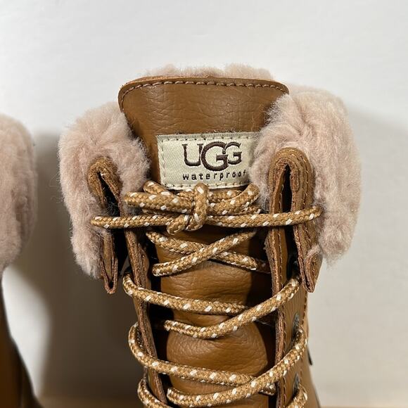 NEW UGG‎ 9.5 Women's Chestnut Adirondack Waterproof Wool Blend Insulated Boots - Picture 5 of 12